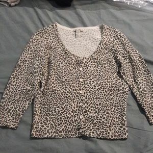 Forever 21 Leopard Print Cardigan